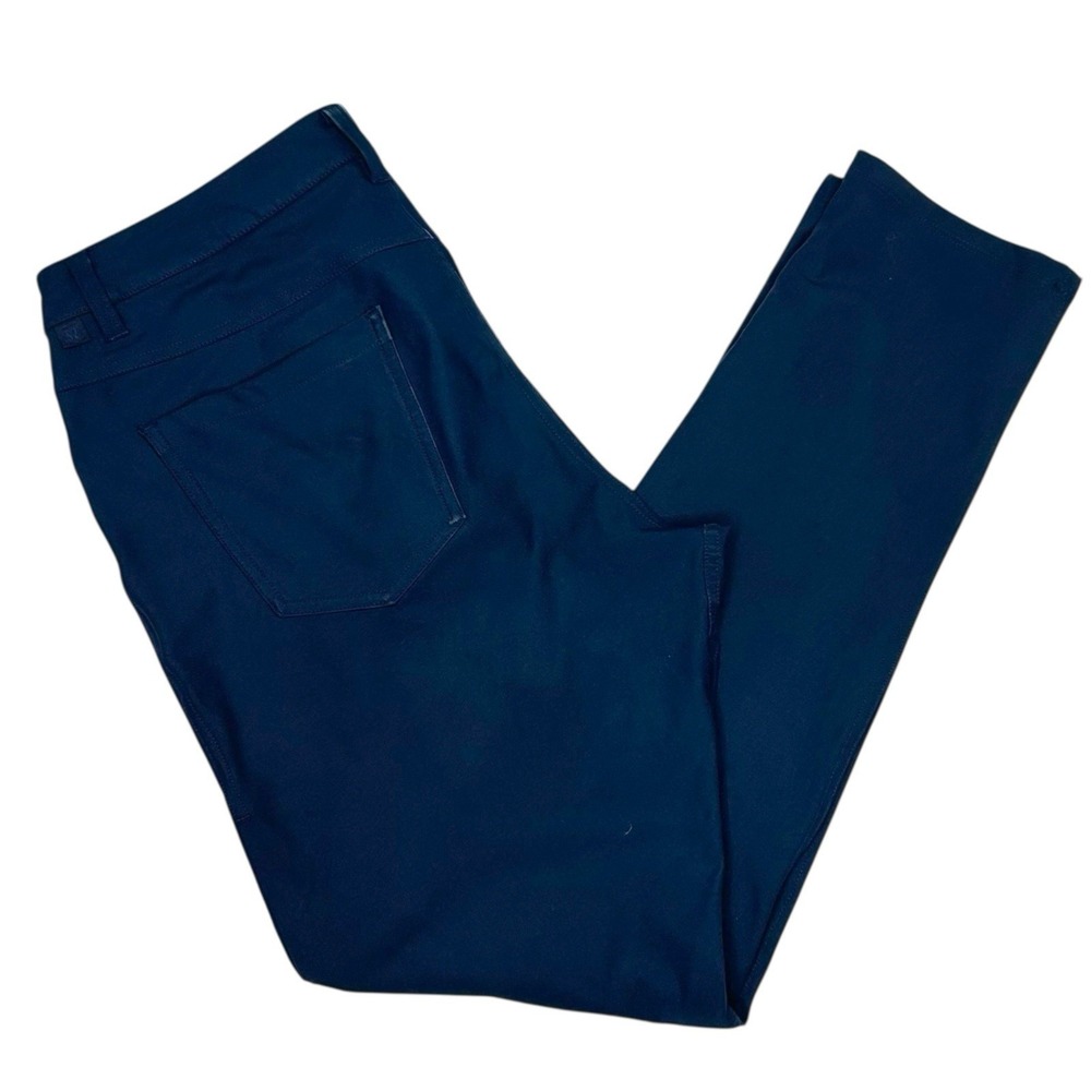 Lululemon Size 32 ABC Slim-Fit 5 Pocket‎ Pant 32" L Warpstreme Iron Blue Navy